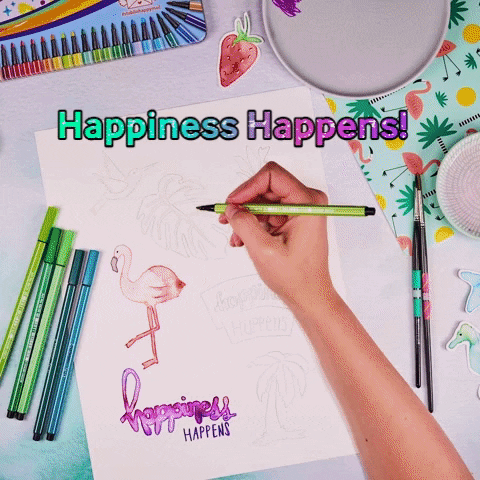 Drawing Happiness GIF by STABILO