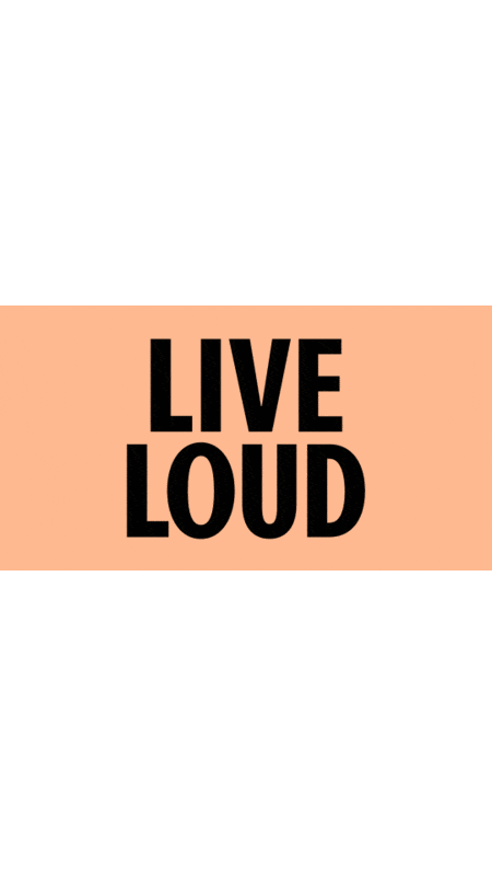 LIVE LOUD Sticker