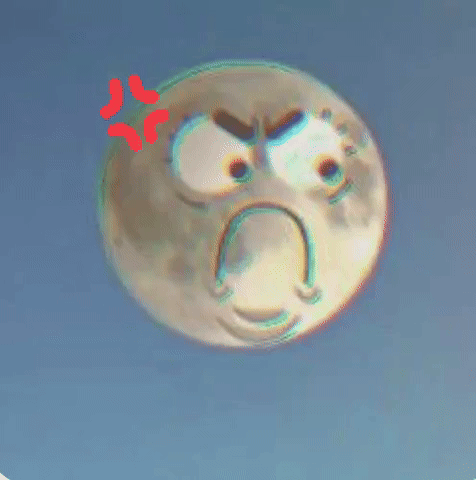 Moon Angry GIF