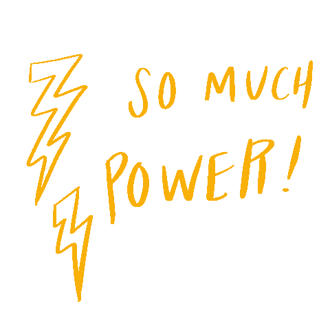Power Lightning Sticker by Sassy Samosa