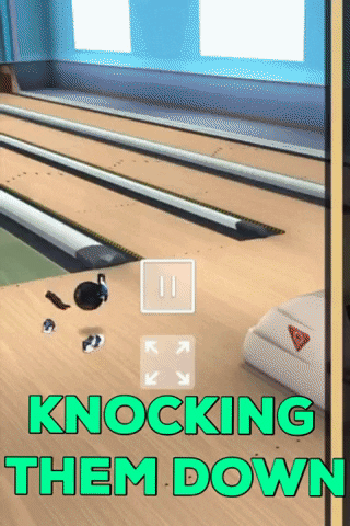 Pitch Black Bowling GIF by WannaPlay Studio