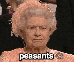 unimpressed the queen GIF