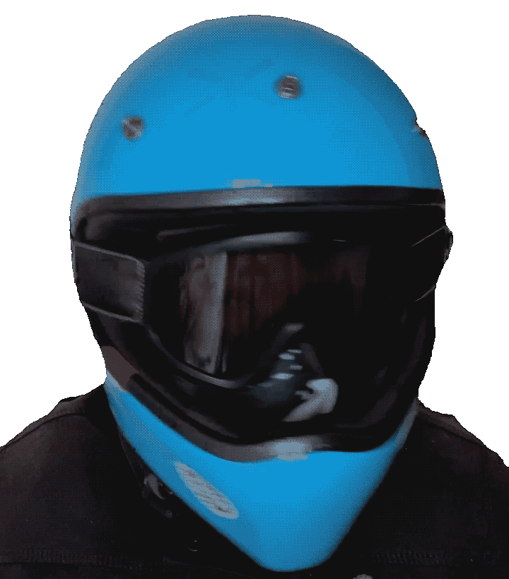 Helmet No Sticker by Motoveli Motorcycle Zine