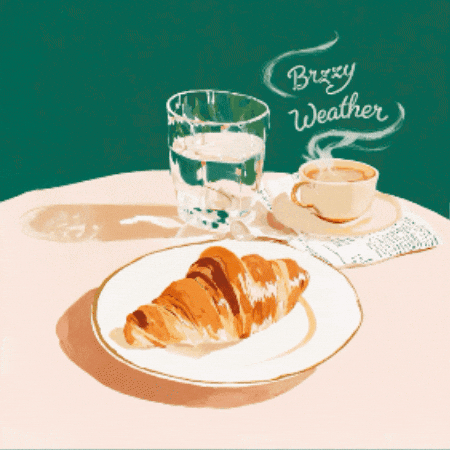Croissant Good Morning GIF by Brzzy