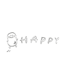 Happy Sticker