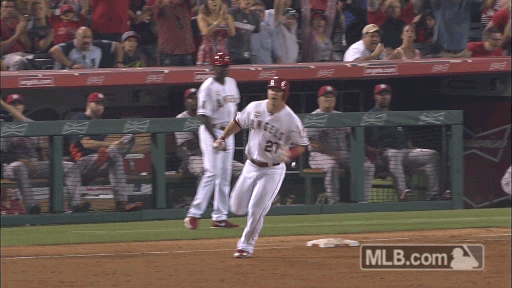 Mike Trout Celebration GIF by MLB - Find & Share on GIPHY