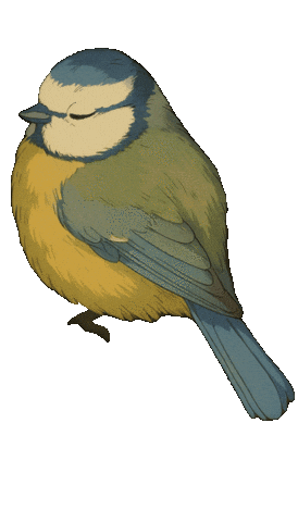 Bird Ghibli Sticker by mahoniemoni