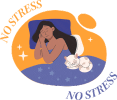 Sleepy Nostress Sticker by Emma Colchões