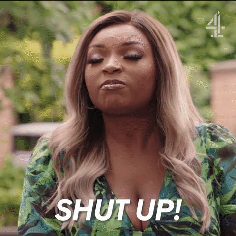 Back And Forth Shut Up GIF by Hollyoaks