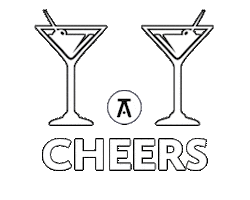 Cheers Elevate Sticker by Elevated Craft