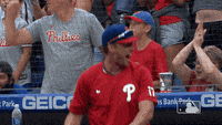 Rhys Hoskins on X: New favorite gif of all time, give me your best  caption😂 #walkoffsarefun  / X
