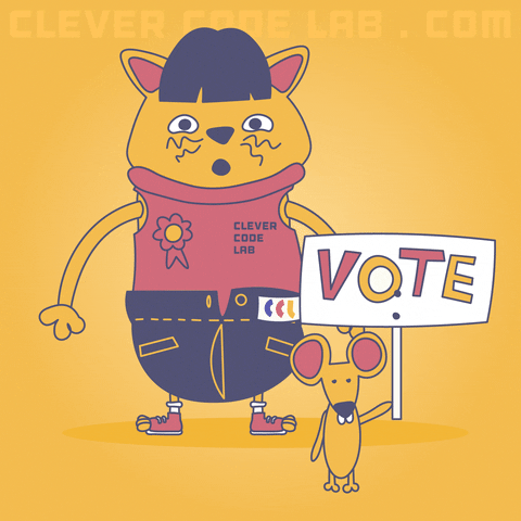 Voting Election Day GIF by CleverCodeLab