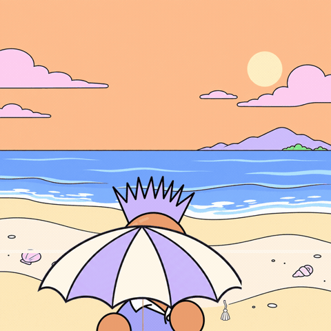 Beach Day Hello GIF by Fatman
