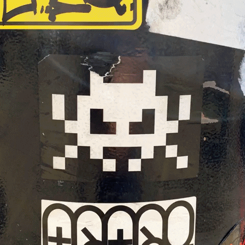 Space Invader Sticker GIF