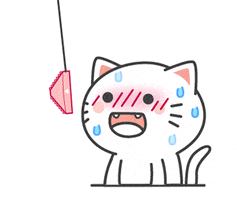 Nervous Cat GIF by Kiki