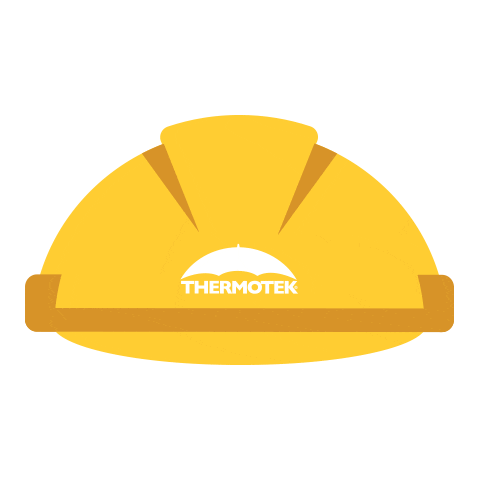 Construction Helmet Sticker by Grupo Thermotek