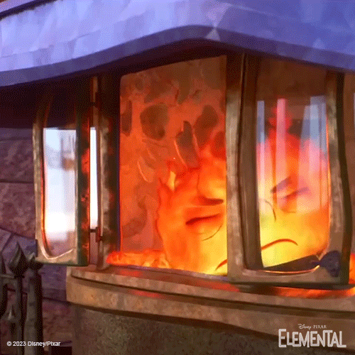 Suspicious Fire GIF by Disney Pixar