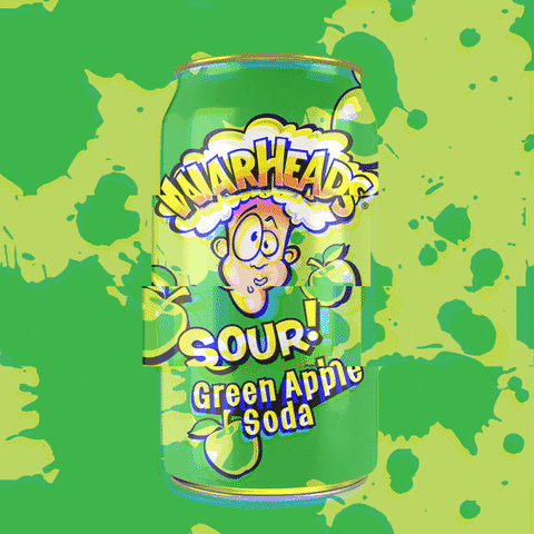 Green Apple Candy GIF by Warheads Sour Soda