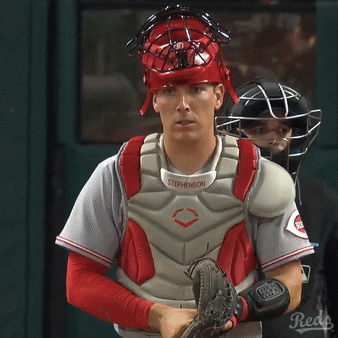 Deep Breath Baseball GIF by Cincinnati Reds