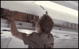 airplane luggage GIF