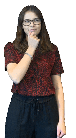 Thinking Stroking Chin Sticker by toussaintvanwijk