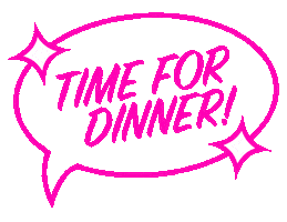 Time For Dinner Sticker by laurelipsum