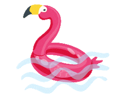 Splash Flamingo Sticker by MYBEAUTYBOX