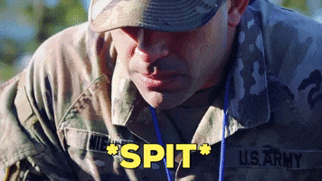 Soldier Spit GIF by U.S. Army