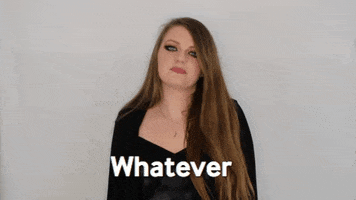 ryndean reaction whatever and dont care GIF