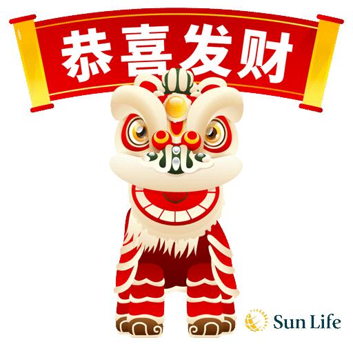 Chinese New Year Gong Xi Fa Cai Sticker by Sun Life Malaysia