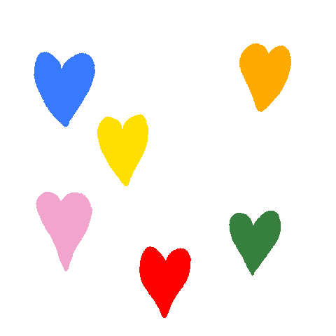 In Love Hearts Sticker