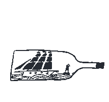 Inspired Message In A Bottle Sticker