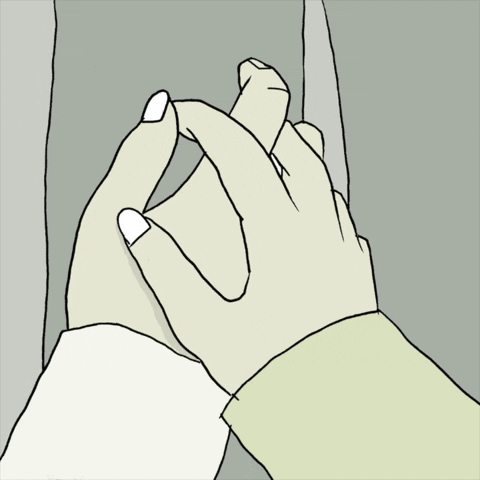 Couple Holding Hands GIF by Yuval Robichek