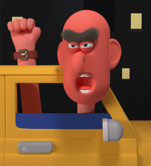 Angry 3D GIF by Andras Csuka