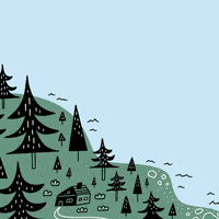 Cabin In The Woods Illustration GIF by Katie Lukes