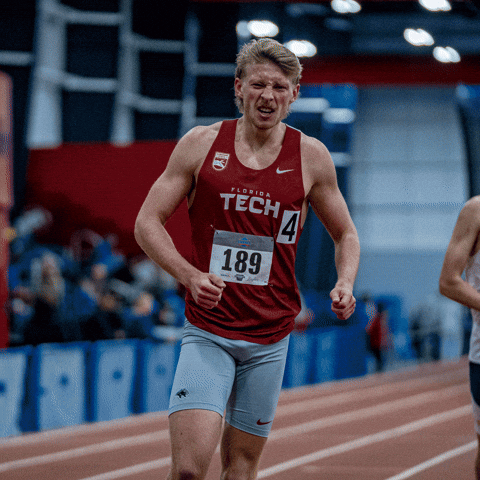Scream Track GIF by Florida Tech Athletics