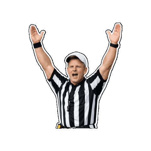 Touch Down Flag Football Sticker