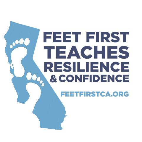 Feet First Sticker