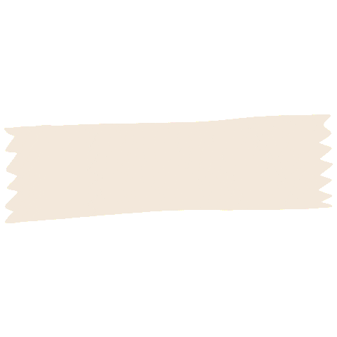 Tape Cream Sticker by Anjeli ✦
