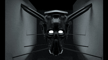robob3ar 3d black mask dark GIF
