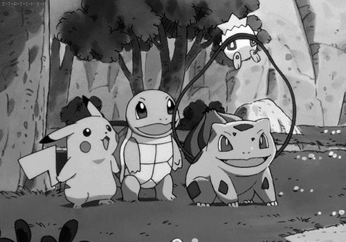 black and white