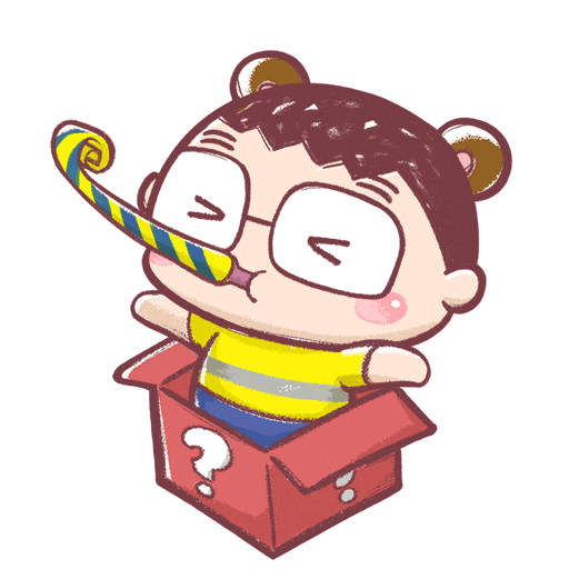 Happy Bb Sticker by Bear Boss Buddies