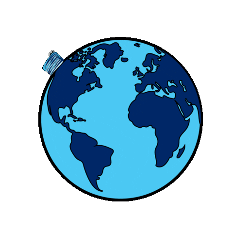 Earth Globe Sticker by FlyEIA