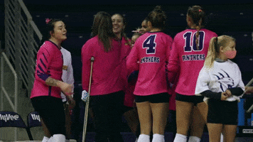 Volleyball Hype GIF by UNI Athletics