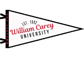 Shield Pennant Sticker by William Carey University
