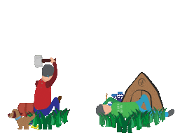 Festival Sleeping Sticker by KarTent