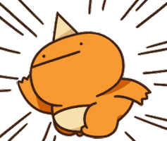 Orange Dragon Sticker