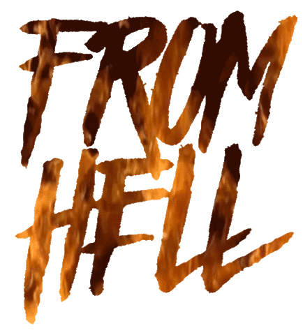 From Hell Sticker by Wombat Fire