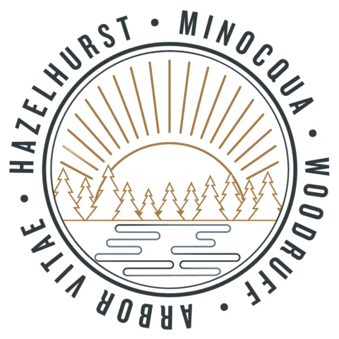 Wisconsin Wi Sticker by Let's Minocqua