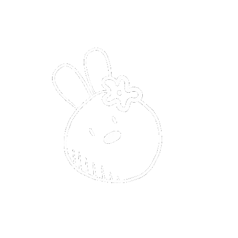 Bunny Sticker by Harumama